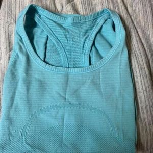 blue lululemon swiftly tank top